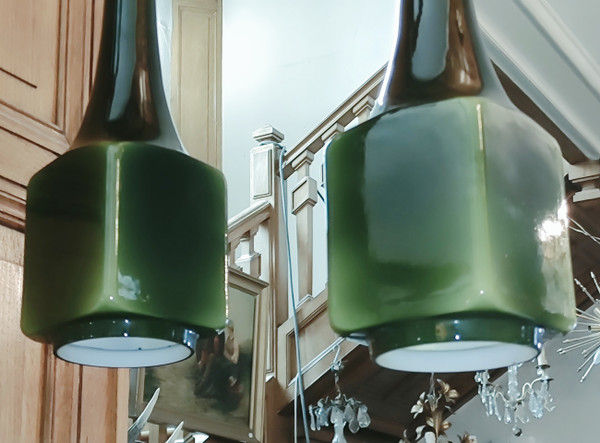 Scandinavian design glass paste chandelier suspension