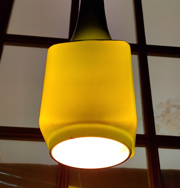 Scandinavian design glass paste chandelier suspension