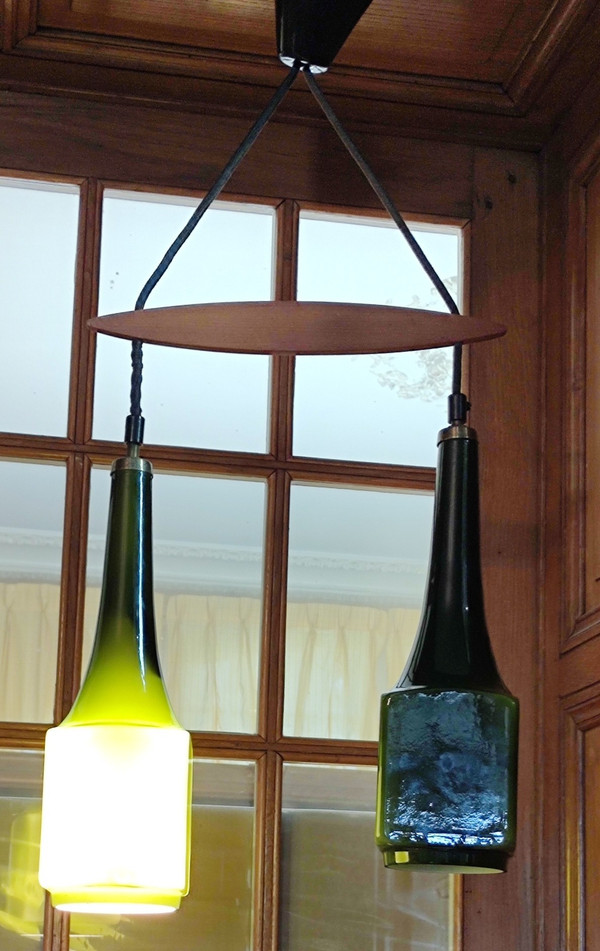 Scandinavian design glass paste chandelier suspension