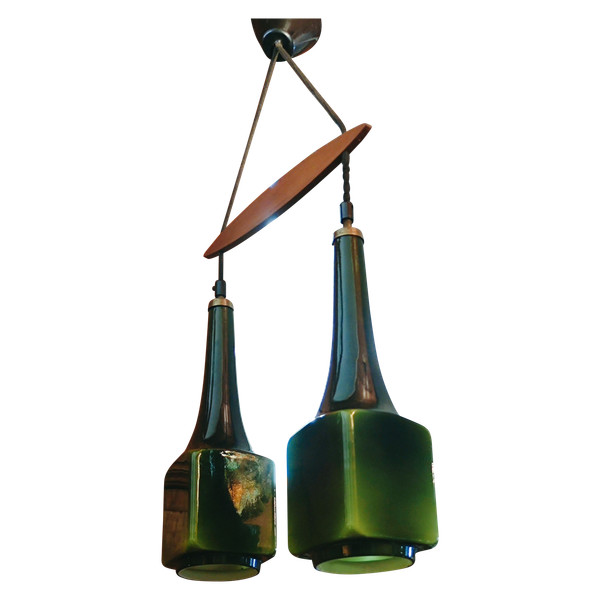 Scandinavian design glass paste chandelier suspension