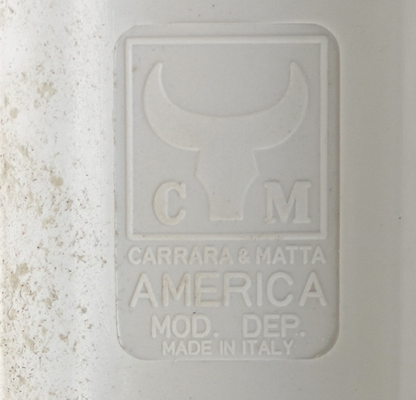Pair of Carrara Matta América design dressing room mirrors