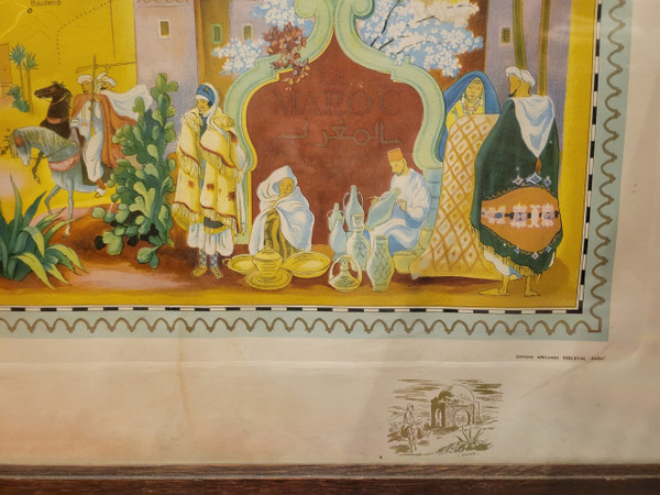 Original Air France poster Morocco