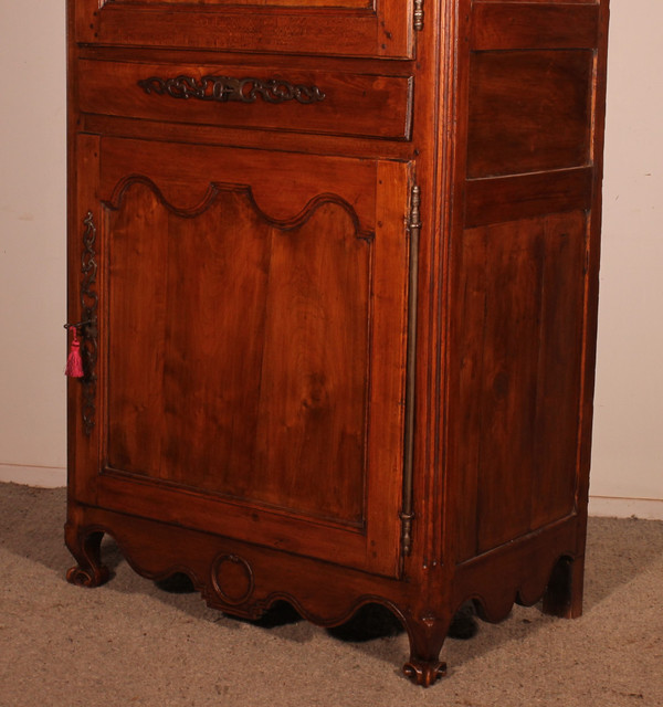 French Wardrobe In Cherry Wood - 18th Century