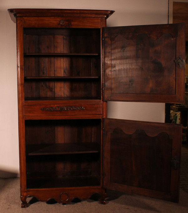 French Wardrobe In Cherry Wood - 18th Century