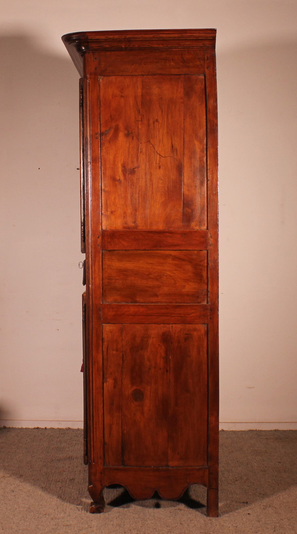French Wardrobe In Cherry Wood - 18th Century