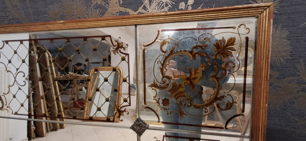 Miroir de bistrot  202 x 102