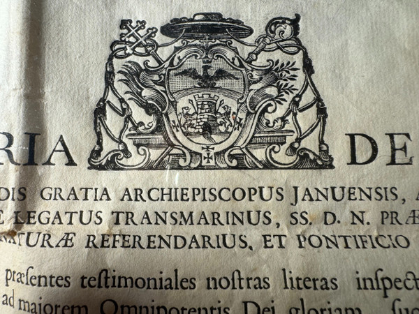 Reliquiario In Cristallo E' Autentico Del 1759 