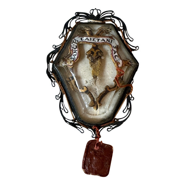 Reliquiario In Cristallo E' Autentico Del 1759 
