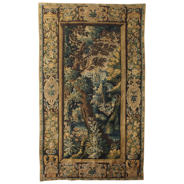 Tapisserie Verdure, ateliers de la Marche (région d’Aubusson), fin XVIIe - début XVIIIe siècle
