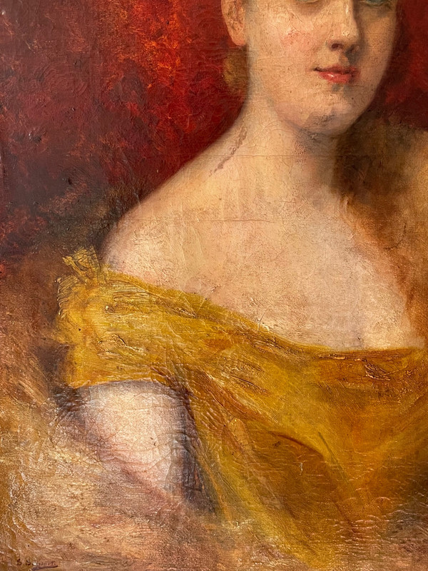 Portrait of an elegant woman circa 1900