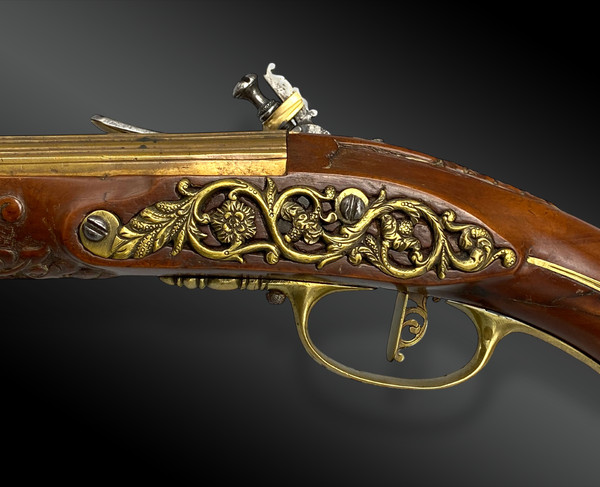 Steinschloss-Knaufpistole, Offizier, Gavacciolo, Brescia zugeschrieben. Italien, um 1680