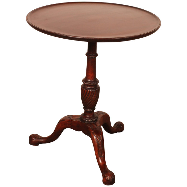 Small Mahogany Pedestal Table - 19th Century