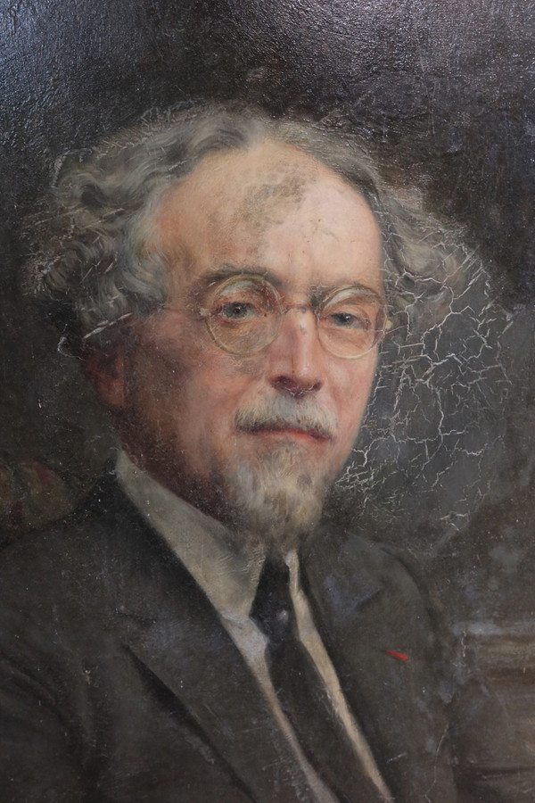 Pair of large portraits by Tony Tollet (1857-1953)