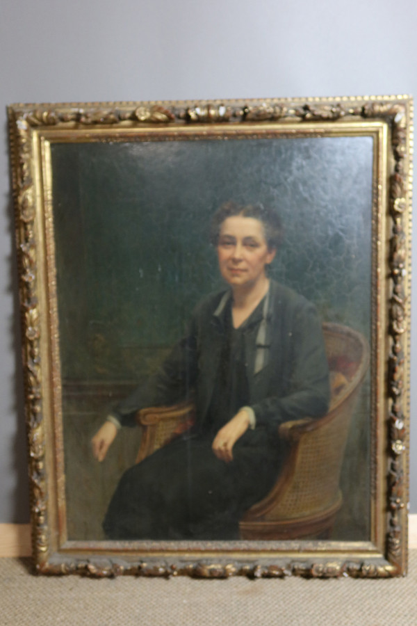 Pair of large portraits by Tony Tollet (1857-1953)