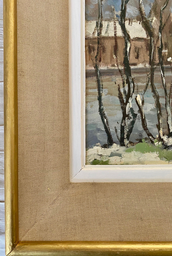 Amédée Boucher Schneelandschaft