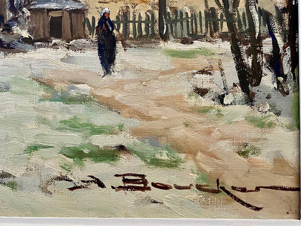 Amédée Boucher Schneelandschaft
