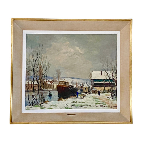 Amédée Boucher Schneelandschaft