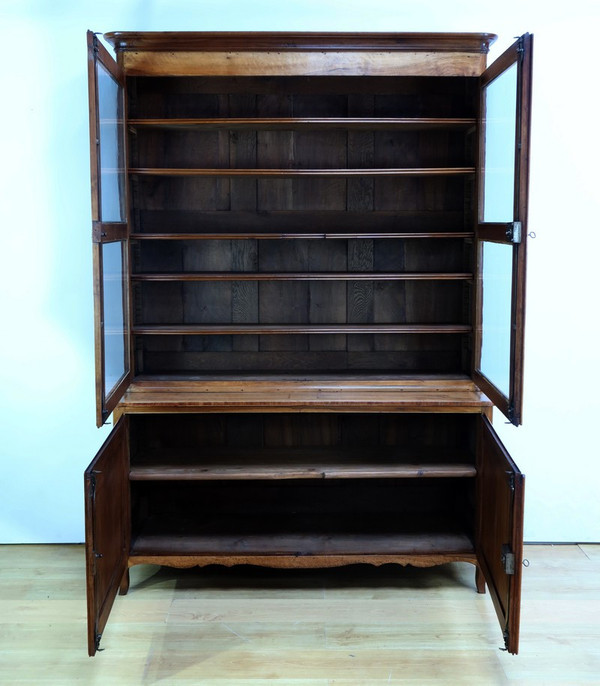 Biblioteca di proprietà di due corpi in ciliegio – Fine XVIII secolo