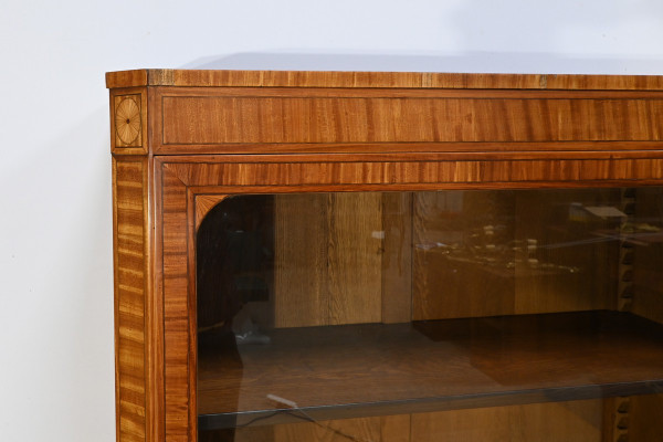 Libreria in Mogano Fiammato, stile Luigi XVI – Metà del XIX secolo