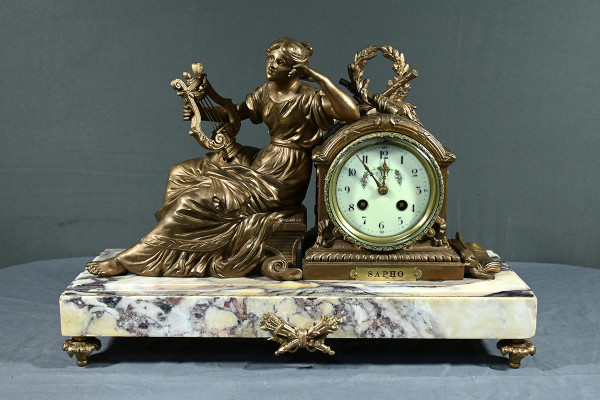 Regule and Marble Mantel Insert, Art Deco - 1920