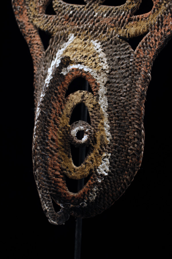 Yamswurzelmaske, Stammeskunst, Ozeanische Kunst, Korbflechterei, Papua-Neuguinea, Ozeanische Kunst