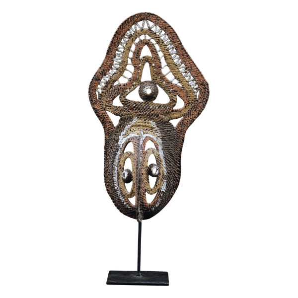 Yamswurzelmaske, Stammeskunst, Ozeanische Kunst, Korbflechterei, Papua-Neuguinea, Ozeanische Kunst