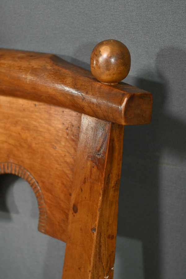 Suite von 4 Stühlen aus Kirschbaumholz, Epoche Directoire - Anfang XIX.