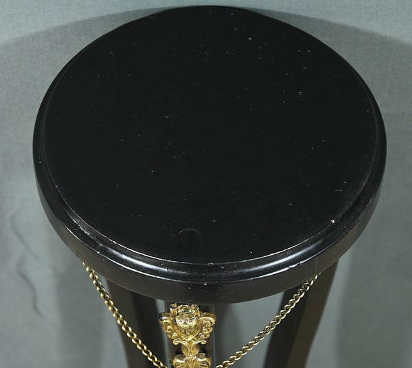 Blackened Wood Sellette, Napoleon III style - 1920