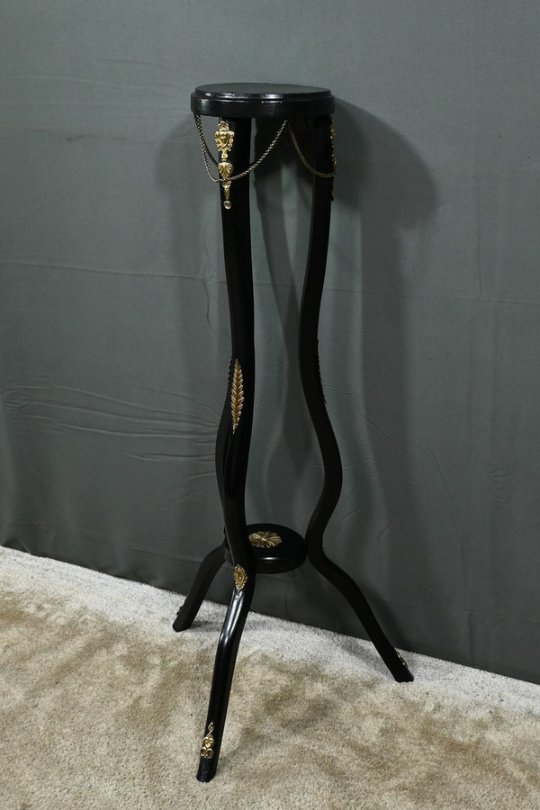 Blackened Wood Sellette, Napoleon III style - 1920
