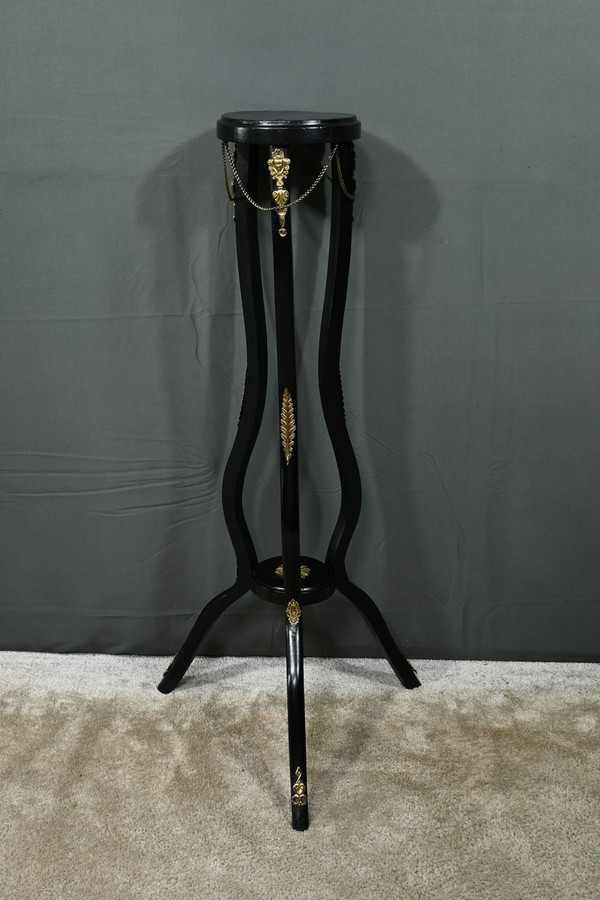 Blackened Wood Sellette, Napoleon III style - 1920