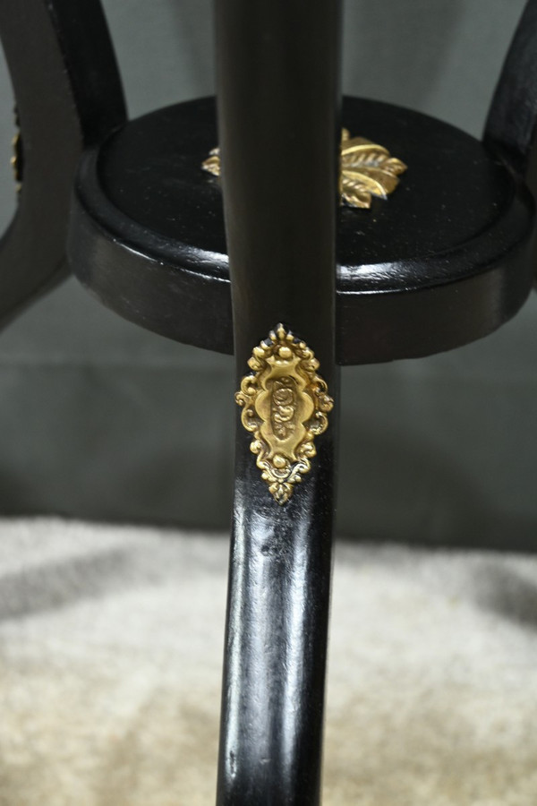 Blackened Wood Sellette, Napoleon III style - 1920