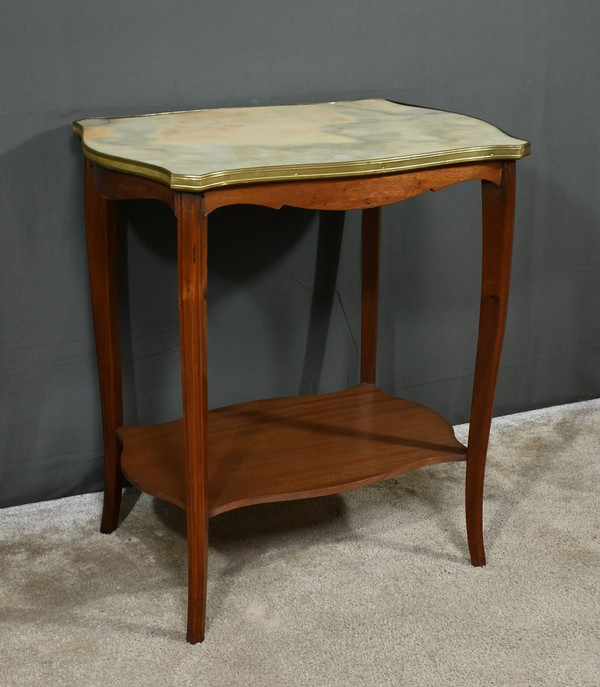 Mahogany and marble table - 1920