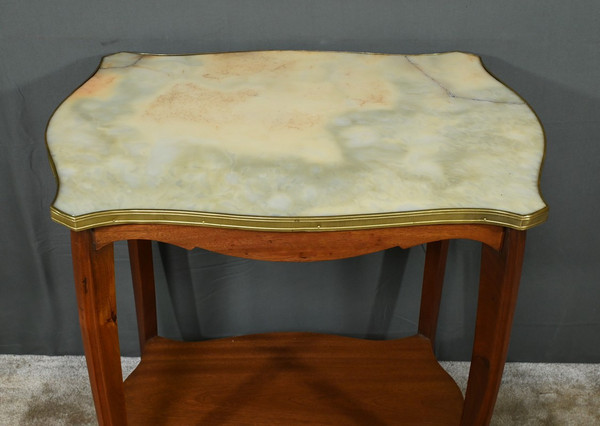 Mahogany and marble table - 1920