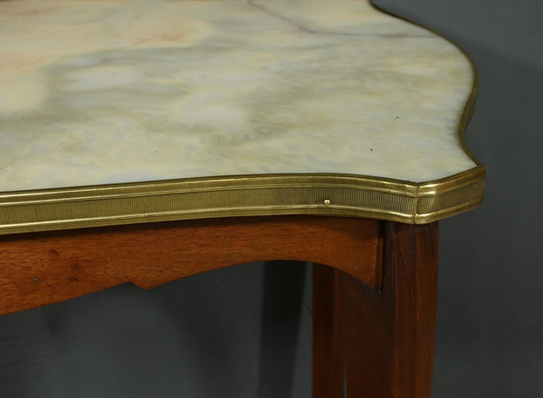 Mahogany and marble table - 1920