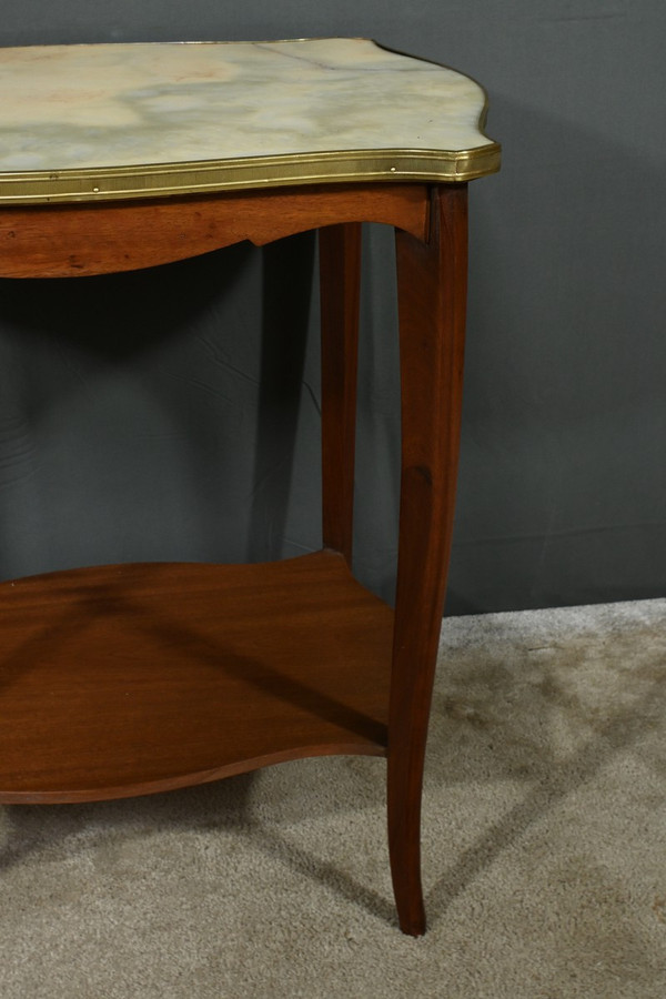 Mahogany and marble table - 1920