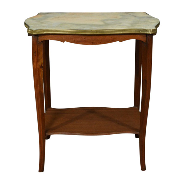Mahogany and marble table - 1920