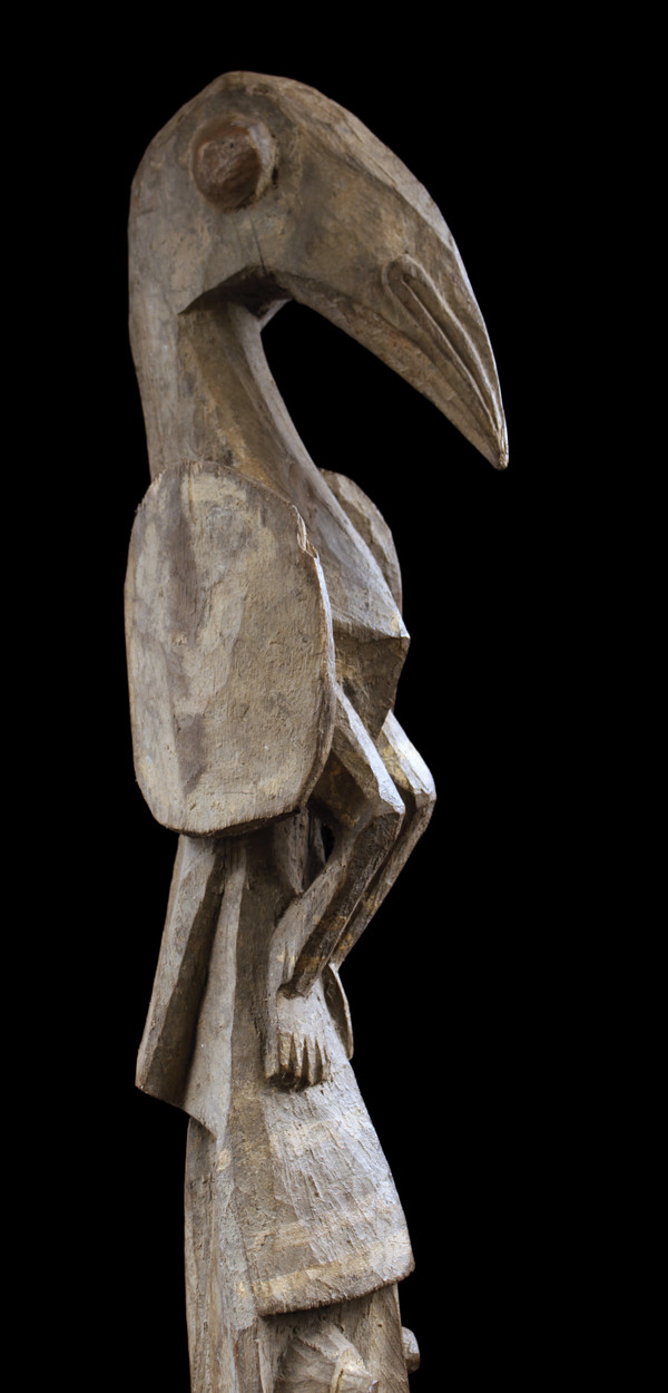 Totem rituel, poteau de case, art tribal, art océanien, sculpture, Papouasie Nouvelle Guinée