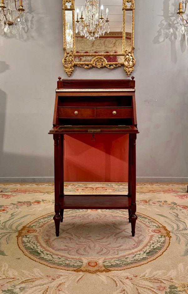 Billet Doux En Acajou d'Epoque Louis XVI Vers 1780