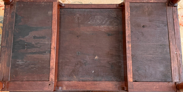 Leonard Boudin, Bureau Plat En Acajou d'Eoque Louis XVI Estampillé Vers 1780