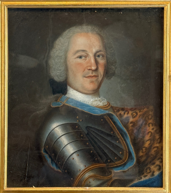 Porträt eines edlen Offiziers Pastellmalerei der Übergangszeit Um 1770