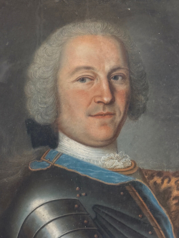 Porträt eines edlen Offiziers Pastellmalerei der Übergangszeit Um 1770