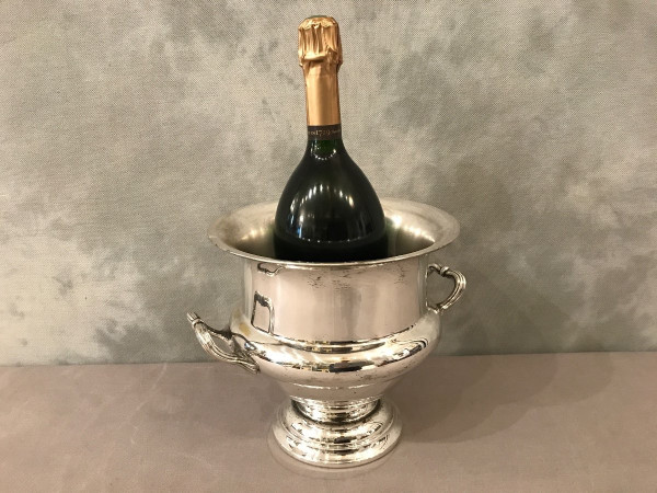 20th century silver-plated champagne bucket