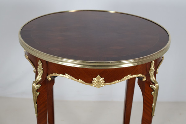 Transition-style pedestal table, 1900s