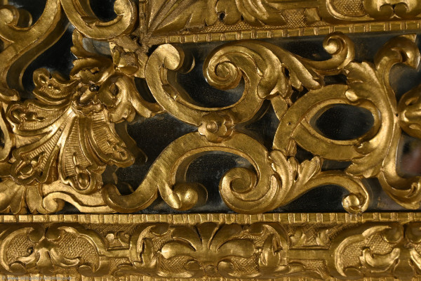 Spiegel mit vergoldeten Holzleisten, Epoche Napoleon III - Mitte 19.