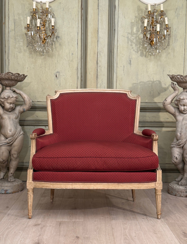 Marquise En Bois Laque d'Epoque Louis XVI, Vers 1780