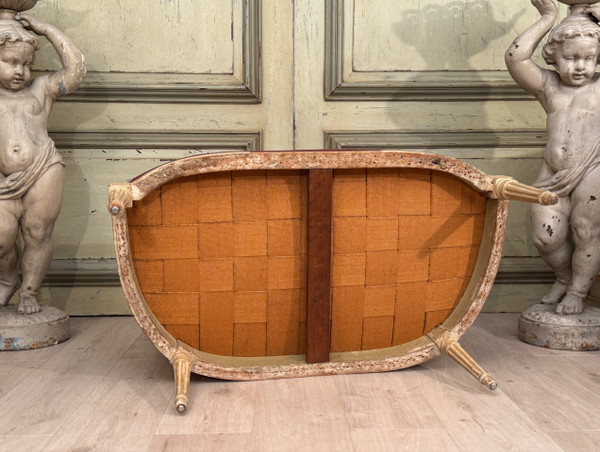 Marquise En Bois Laque d'Epoque Louis XVI, Vers 1780