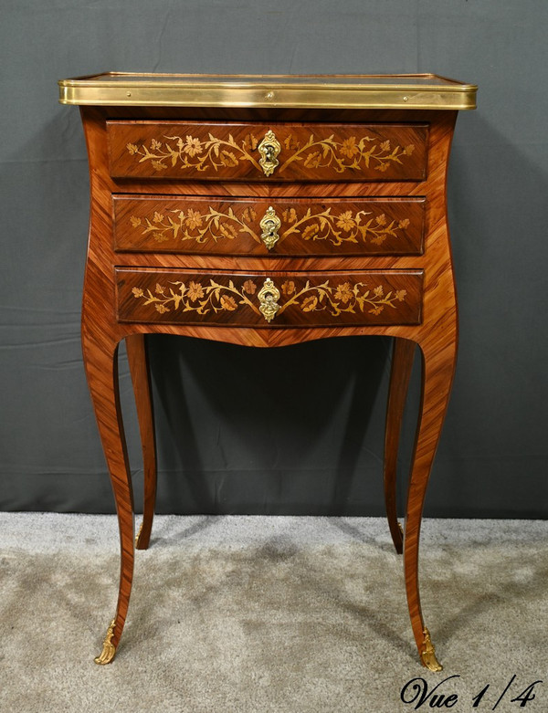 Chevet en Bois de Rose et Palissandre, style Louis XV – Fin XIXe