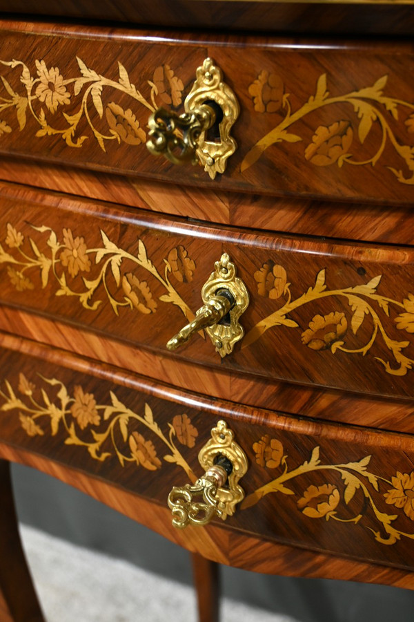 Chevet en Bois de Rose et Palissandre, style Louis XV – Fin XIXe