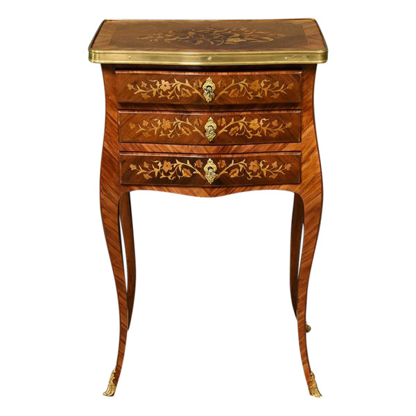 Chevet en Bois de Rose et Palissandre, style Louis XV – Fin XIXe
