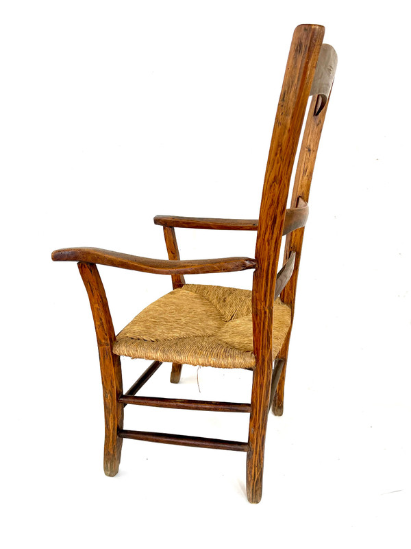 Rustic country armchair from the 18th century - Authentic and full of charm